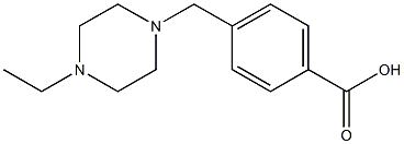 4-(4-ETHYLPIPERAZIN-1-YLMETHYL)BENZOIC ACID, 95+% Struktur