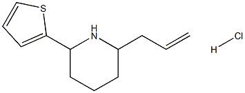 2-ALLYL-6-THIOPHEN-2-YL-PIPERIDINE HYDROCHLORIDE Struktur
