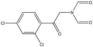 N-[2-(2,4-dichlorophenyl)-2-oxoethyl]-N-formylformamide Struktur
