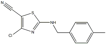4-chloro-2-[(4-methylbenzyl)amino]-1,3-thiazole-5-carbonitrile Structure