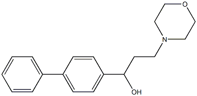 1-[1,1'-biphenyl]-4-yl-3-morpholinopropan-1-ol Struktur