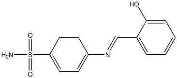 4-[(2-hydroxybenzylidene)amino]benzene-1-sulfonamide Structure
