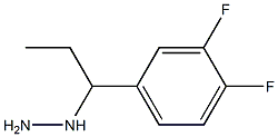 1-(1-(3,4-difluorophenyl)propyl)hydrazine Struktur