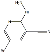 5-bromo-2-hydrazinylpyridine-3-carbonitrile Struktur