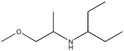 (1-methoxypropan-2-yl)(pentan-3-yl)amine Structure