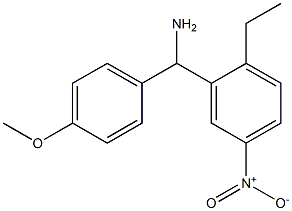 (2-ethyl-5-nitrophenyl)(4-methoxyphenyl)methanamine Struktur