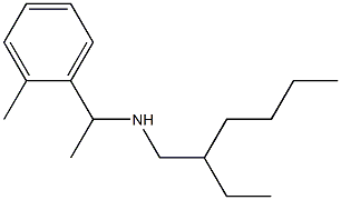 (2-ethylhexyl)[1-(2-methylphenyl)ethyl]amine Struktur