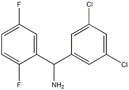 (3,5-dichlorophenyl)(2,5-difluorophenyl)methanamine Struktur