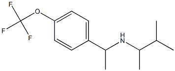 (3-methylbutan-2-yl)({1-[4-(trifluoromethoxy)phenyl]ethyl})amine Struktur