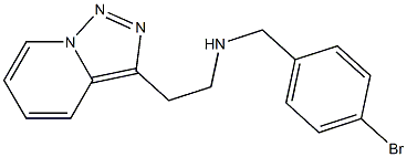[(4-bromophenyl)methyl](2-{[1,2,4]triazolo[3,4-a]pyridin-3-yl}ethyl)amine Struktur