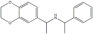 [1-(2,3-dihydro-1,4-benzodioxin-6-yl)ethyl](1-phenylethyl)amine Struktur