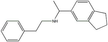 [1-(2,3-dihydro-1H-inden-5-yl)ethyl](2-phenylethyl)amine Struktur
