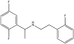 [1-(2,5-difluorophenyl)ethyl][2-(2-fluorophenyl)ethyl]amine Struktur