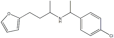 [1-(4-chlorophenyl)ethyl][4-(furan-2-yl)butan-2-yl]amine Struktur