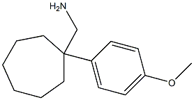 [1-(4-methoxyphenyl)cycloheptyl]methanamine Struktur