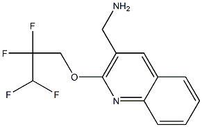 [2-(2,2,3,3-tetrafluoropropoxy)quinolin-3-yl]methanamine Struktur