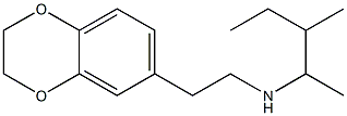 [2-(2,3-dihydro-1,4-benzodioxin-6-yl)ethyl](3-methylpentan-2-yl)amine Struktur