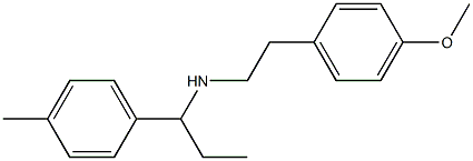 [2-(4-methoxyphenyl)ethyl][1-(4-methylphenyl)propyl]amine Struktur