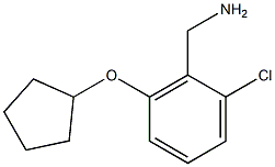 [2-chloro-6-(cyclopentyloxy)phenyl]methanamine Struktur