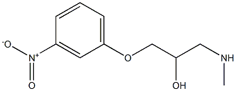 [2-hydroxy-3-(3-nitrophenoxy)propyl](methyl)amine Struktur