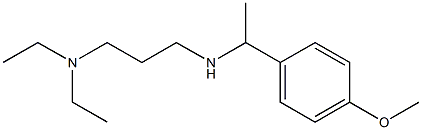 [3-(diethylamino)propyl][1-(4-methoxyphenyl)ethyl]amine Struktur