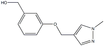 {3-[(1-methyl-1H-pyrazol-4-yl)methoxy]phenyl}methanol Struktur