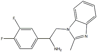 1-(3,4-difluorophenyl)-2-(2-methyl-1H-1,3-benzodiazol-1-yl)ethan-1-amine Structure