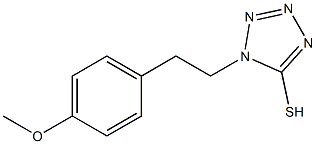 1-[2-(4-methoxyphenyl)ethyl]-1H-1,2,3,4-tetrazole-5-thiol Struktur