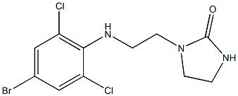1-{2-[(4-bromo-2,6-dichlorophenyl)amino]ethyl}imidazolidin-2-one Structure