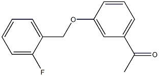 1-{3-[(2-fluorophenyl)methoxy]phenyl}ethan-1-one Structure