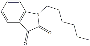 1-hexyl-2,3-dihydro-1H-indole-2,3-dione Struktur