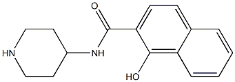 1-hydroxy-N-piperidin-4-yl-2-naphthamide Struktur