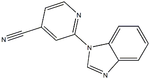 2-(1H-benzimidazol-1-yl)isonicotinonitrile Struktur