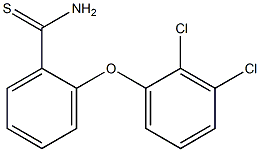 2-(2,3-dichlorophenoxy)benzene-1-carbothioamide Struktur