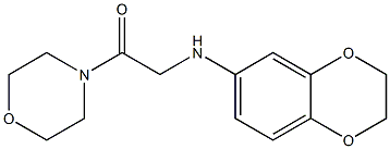 2-(2,3-dihydro-1,4-benzodioxin-6-ylamino)-1-(morpholin-4-yl)ethan-1-one Struktur