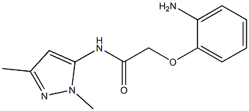 2-(2-aminophenoxy)-N-(1,3-dimethyl-1H-pyrazol-5-yl)acetamide Struktur