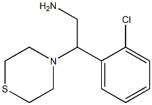 2-(2-chlorophenyl)-2-(thiomorpholin-4-yl)ethan-1-amine Struktur