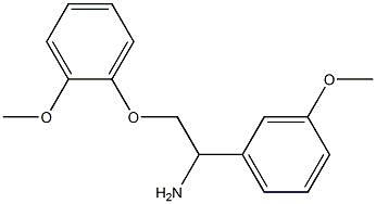 2-(2-methoxyphenoxy)-1-(3-methoxyphenyl)ethanamine Structure