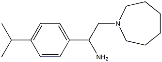 2-(azepan-1-yl)-1-[4-(propan-2-yl)phenyl]ethan-1-amine Struktur