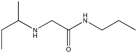 2-(butan-2-ylamino)-N-propylacetamide Struktur