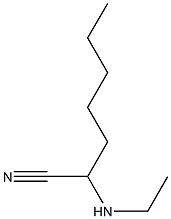 2-(ethylamino)heptanenitrile Structure