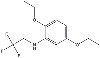 2,5-diethoxy-N-(2,2,2-trifluoroethyl)aniline Struktur