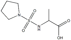 2-[(pyrrolidine-1-sulfonyl)amino]propanoic acid Struktur