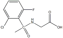 2-[1-(2-chloro-6-fluorophenyl)acetamido]acetic acid Structure