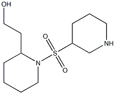 2-[1-(piperidin-3-ylsulfonyl)piperidin-2-yl]ethanol Structure