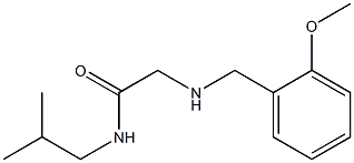 2-{[(2-methoxyphenyl)methyl]amino}-N-(2-methylpropyl)acetamide Struktur
