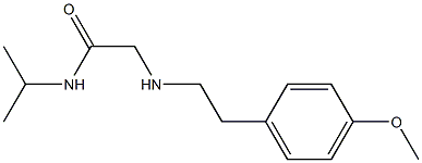2-{[2-(4-methoxyphenyl)ethyl]amino}-N-(propan-2-yl)acetamide Struktur