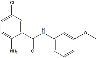 2-amino-5-chloro-N-(3-methoxyphenyl)benzamide Struktur