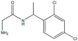 2-amino-N-[1-(2,4-dichlorophenyl)ethyl]acetamide Struktur