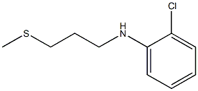 2-chloro-N-[3-(methylsulfanyl)propyl]aniline Struktur